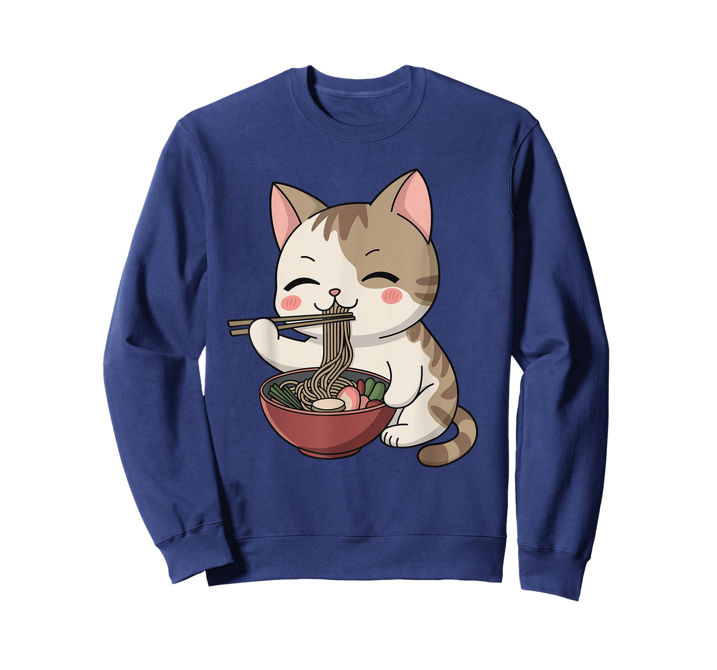 Kawaii Ramen Cat Neko Cute Anime Noodle Lover T-Shirt