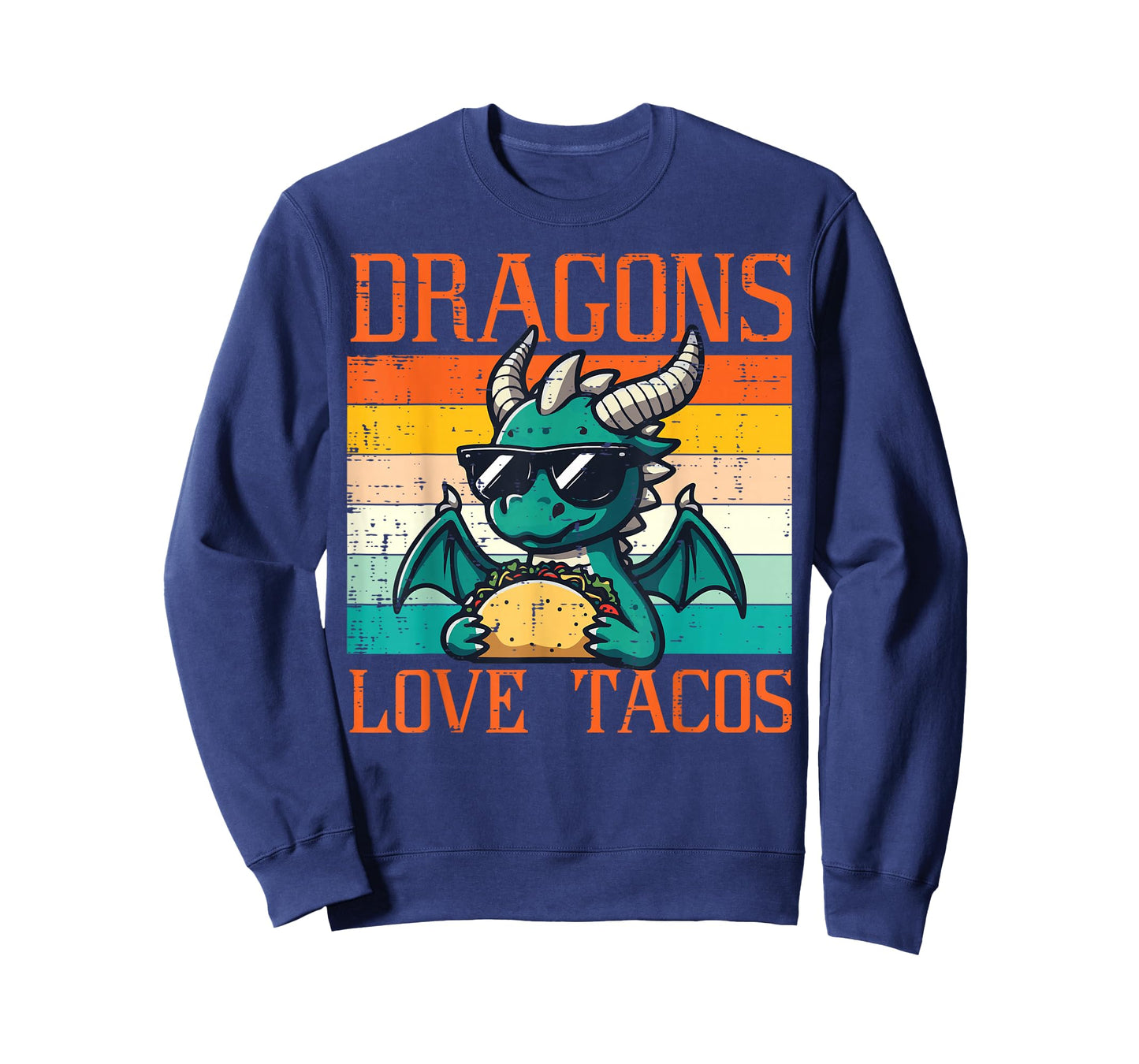 Dragons Love Tacos Funny Mexican Food Fiesta Men Women Kids T-Shirt