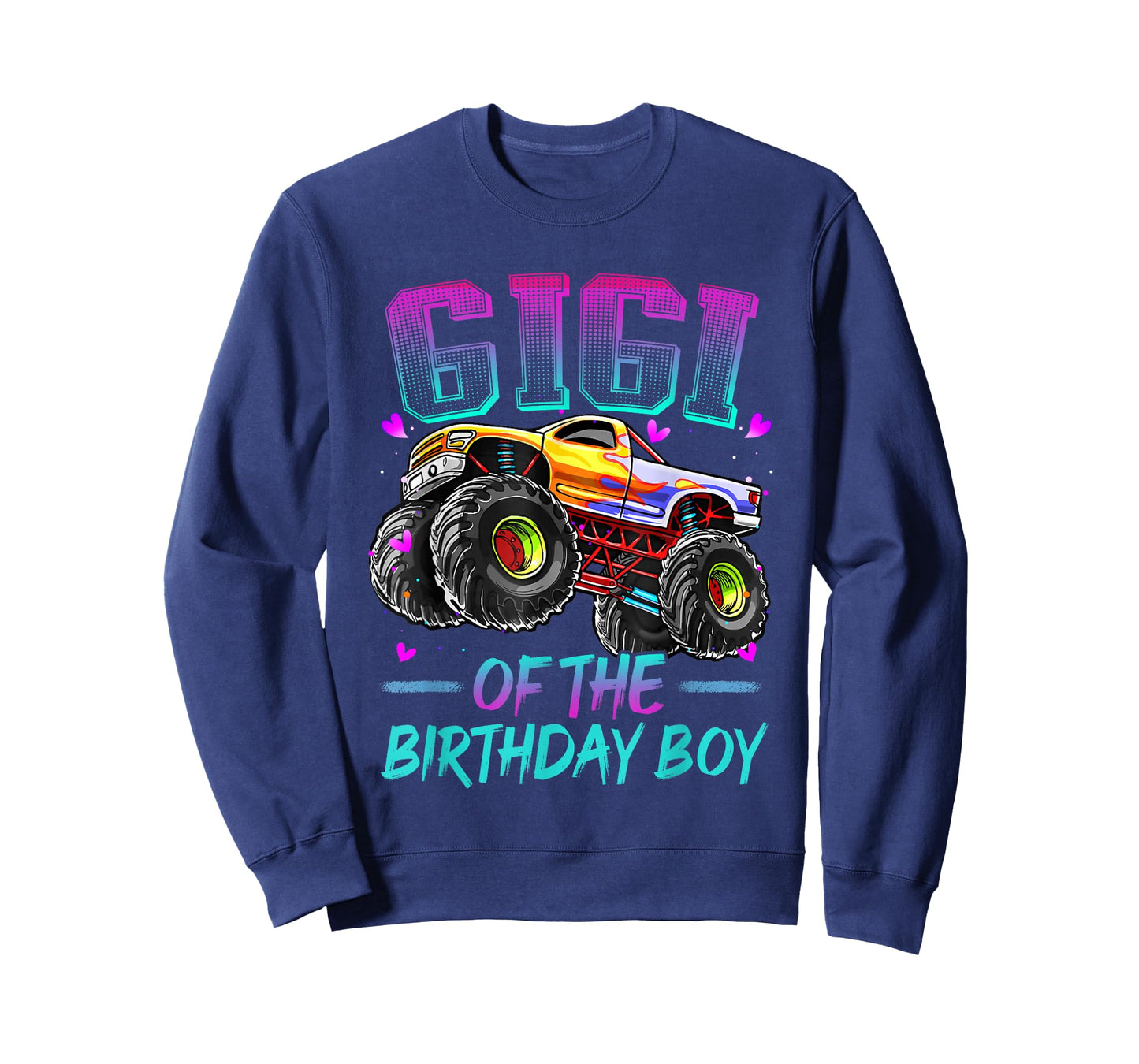 Gigi of the Birthday Boy Monster Truck Birthday T-Shirt