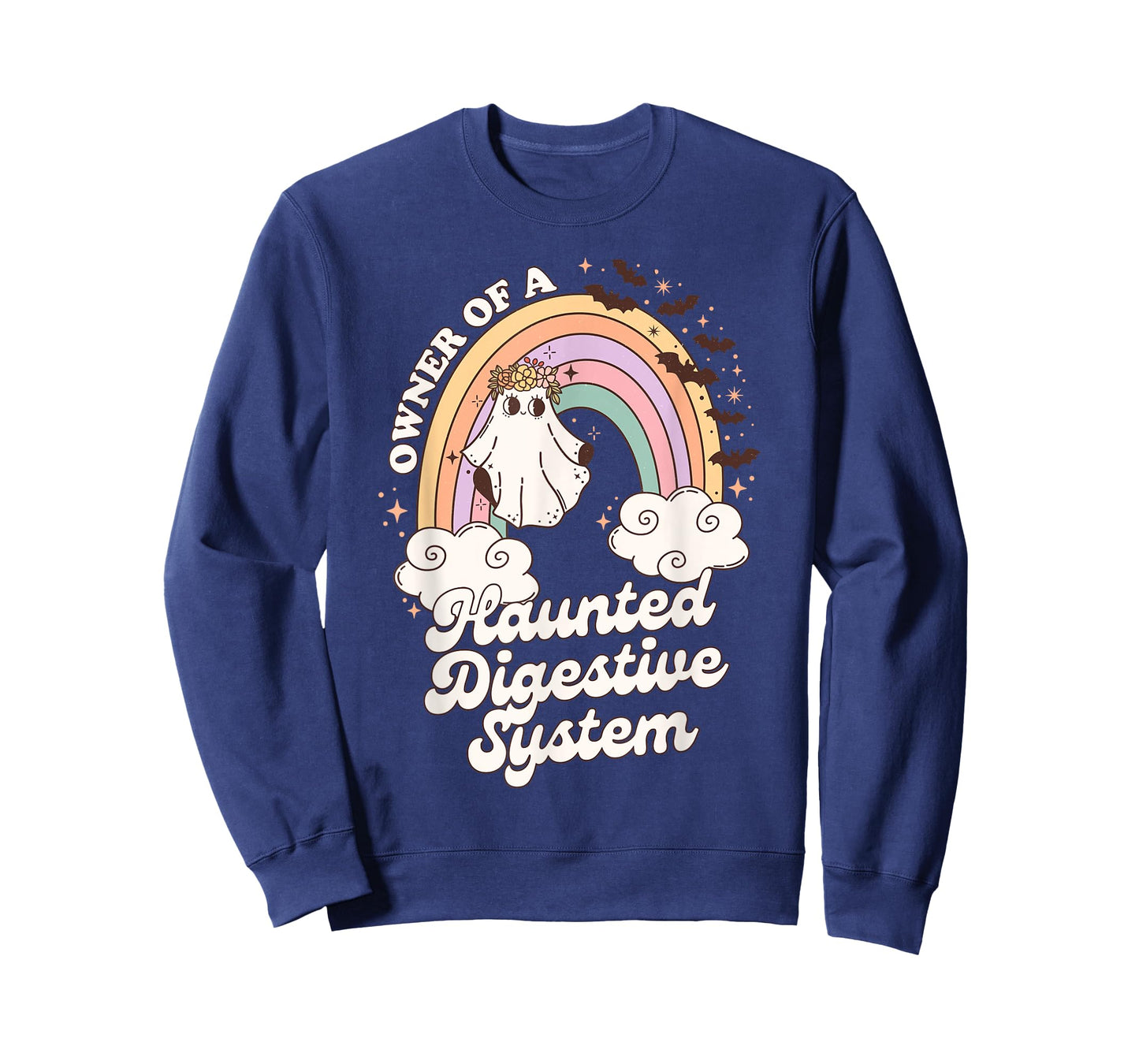Retro Owner of A Haunted Digestive System Ghost Halloween T-Shirt