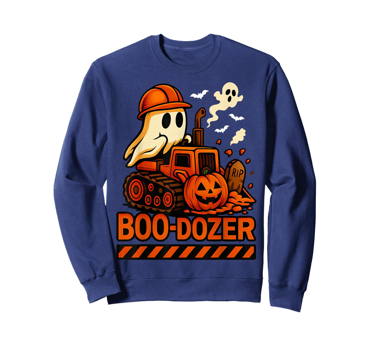 Kid Bulldozer Halloween Boo Dozer Construction Truck Boy Men T-Shirt