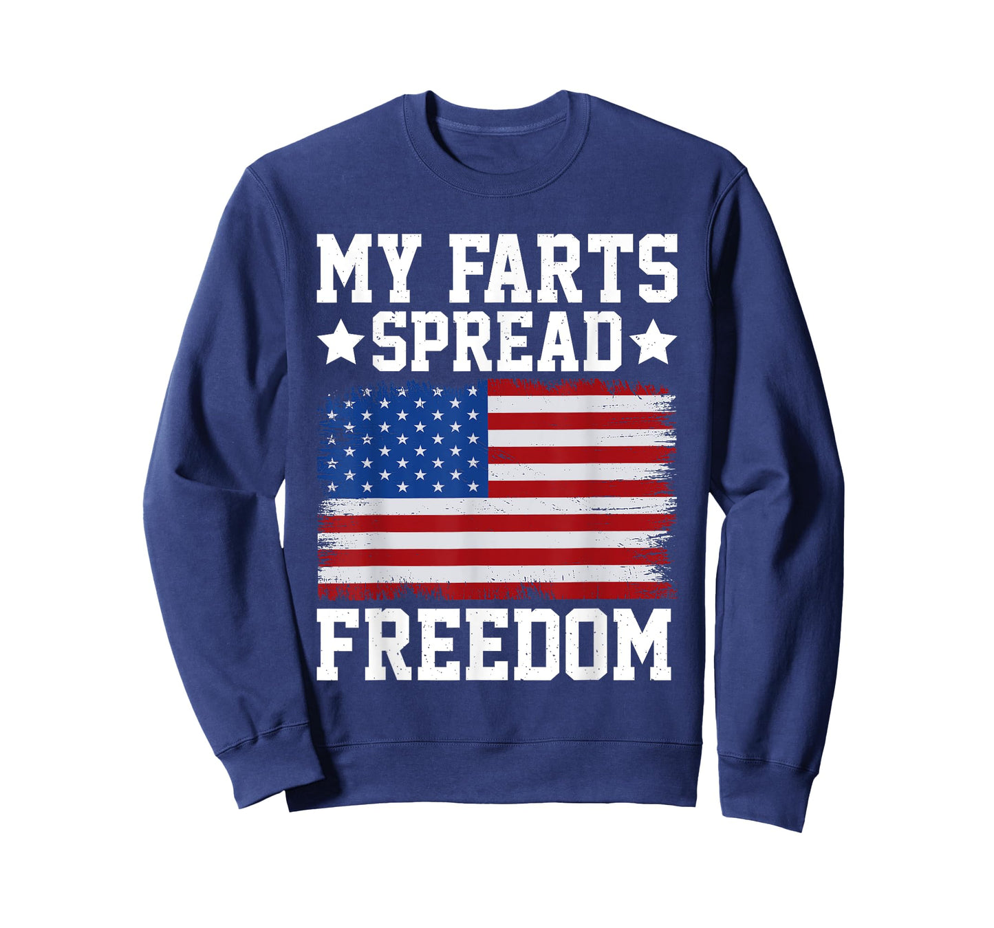 My Farts Spread Freedom Redneck Country Joke USA Flag Humour T-Shirt for Women Kids Men