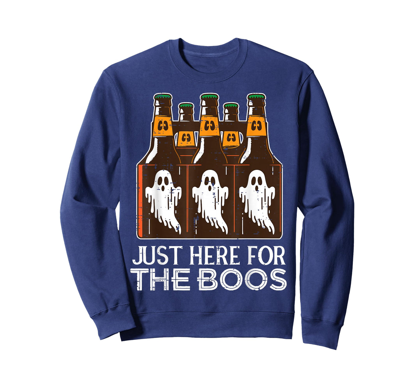 Just Here for Boos Ghost Bottles Halloween Costume Men Women T-Shirt