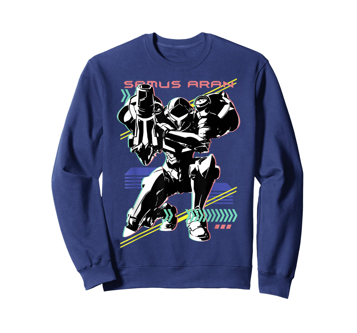 Nintendo Metroid Samus Aran Retro Neon Poster T-Shirt