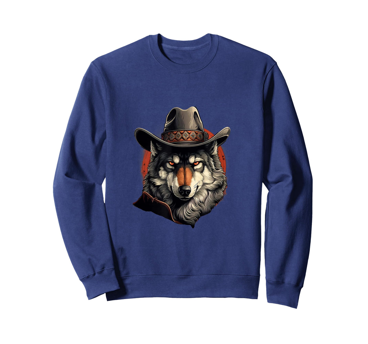 Wolf Cowboy Hat Cowgirl Western Wolf Wolves Lovers T-Shirt