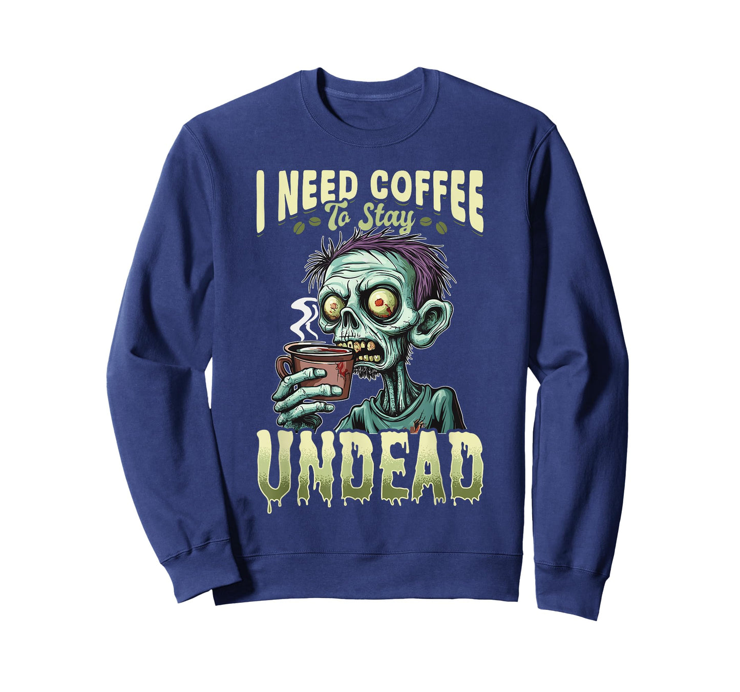 Funny Coffee Halloween Zombie I need coffee to stay undead T-Shirt