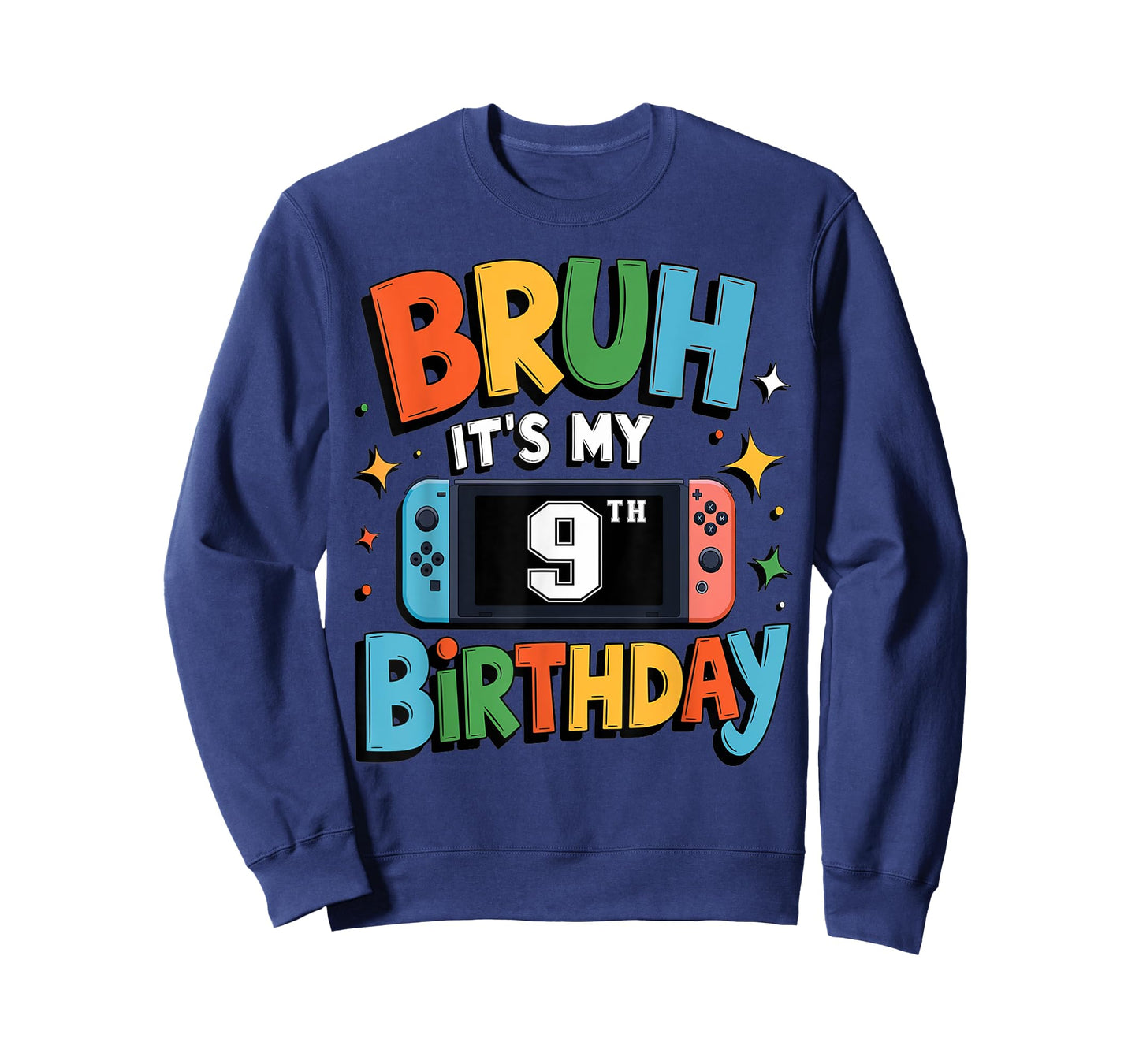 Bruh It's My 9th Birthday Video Game For Boys Girls T-Shirt