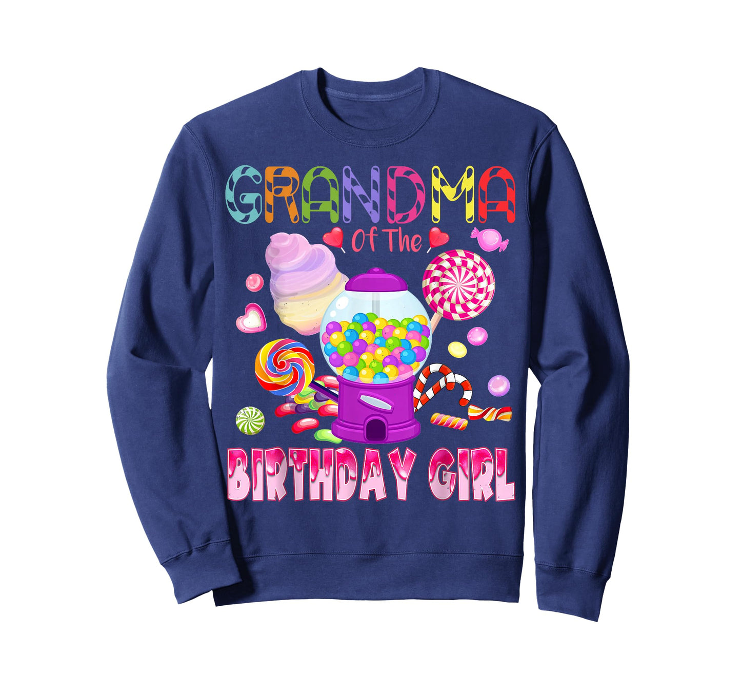 Grandma Of The Birthday Gifts Girl Candyland Candy Birthday T-Shirt