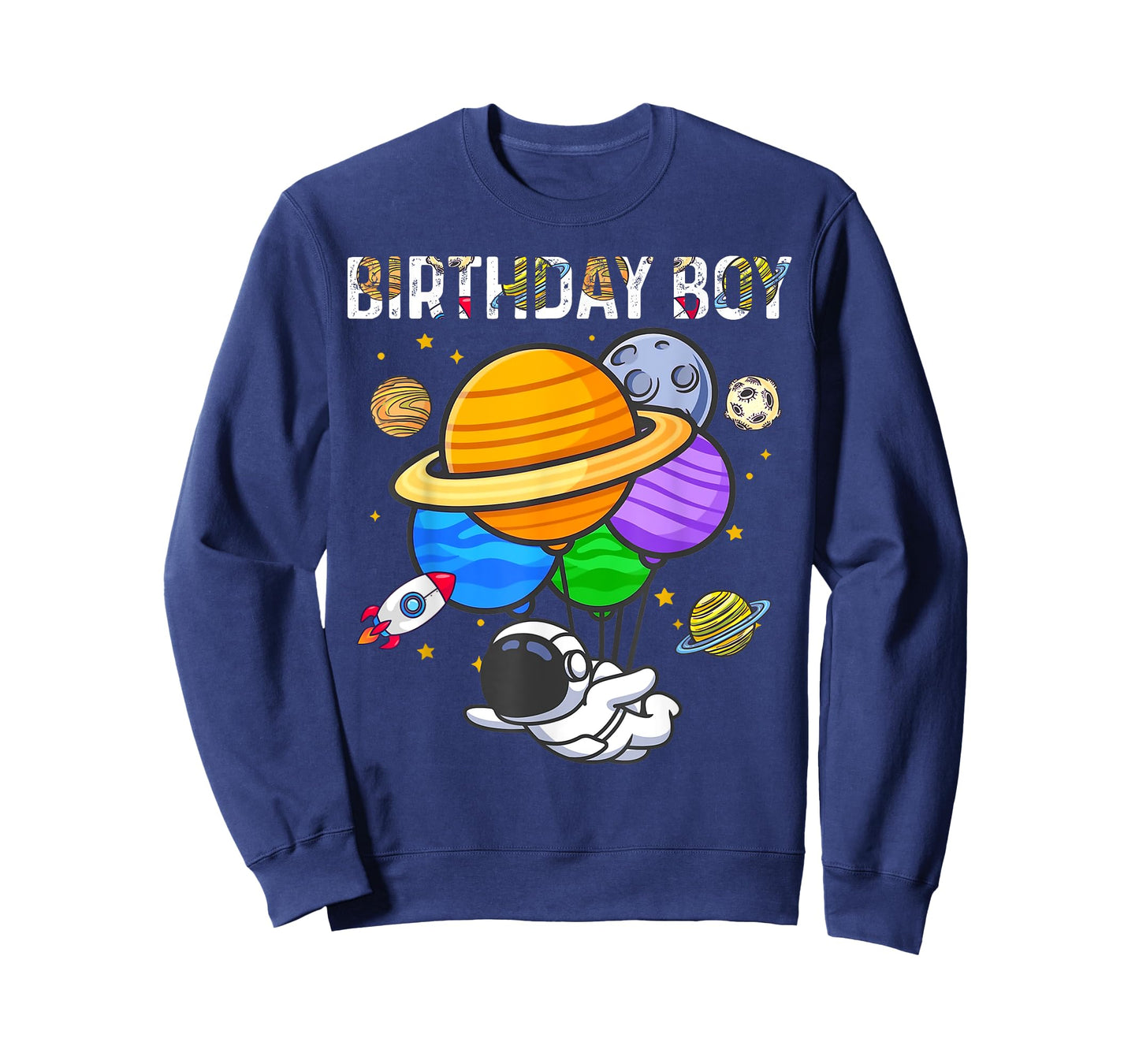 Birthday Boy Astronaut Space Theme Birthday Party Matching T-Shirt