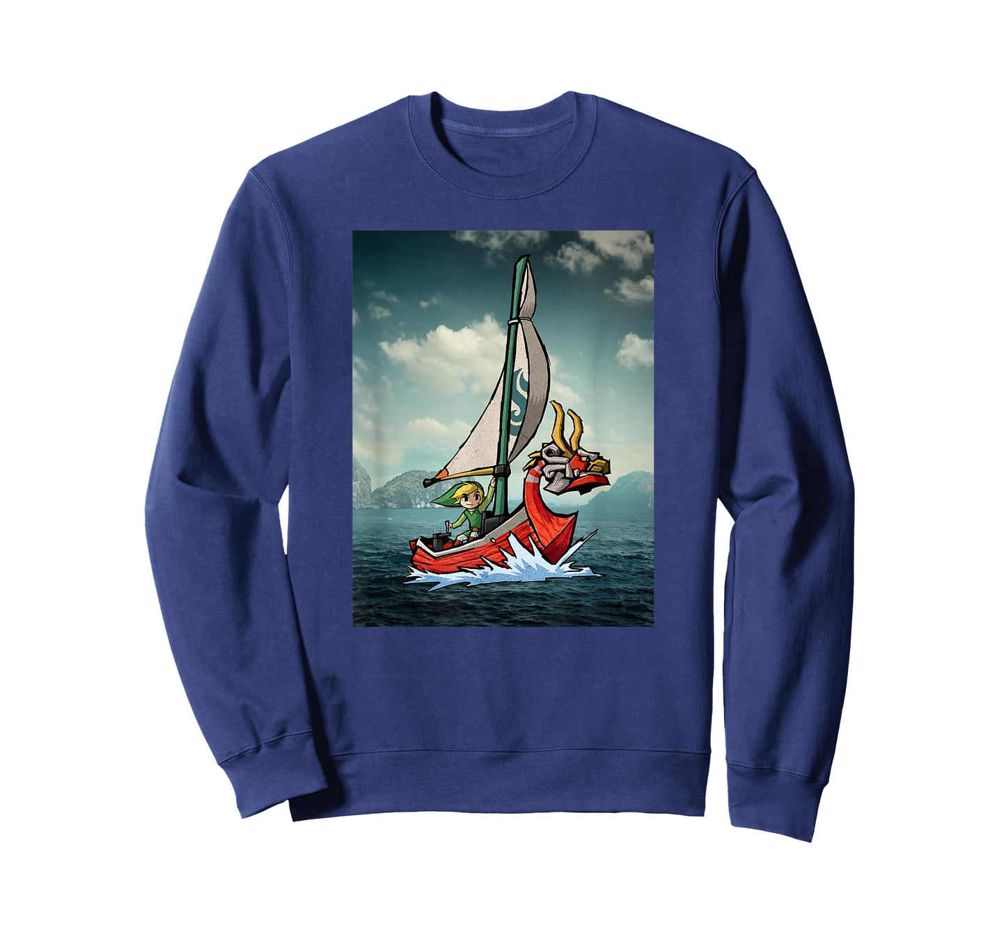 Nintendo Zelda Wind Waker Link Photo-Real Ship Sail T-Shirt T-Shirt