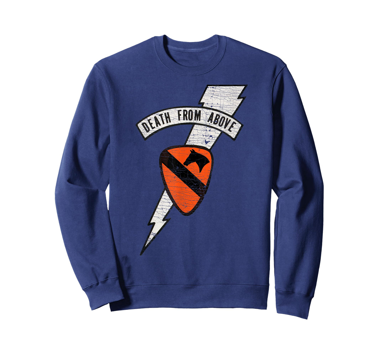 "Death From Above" Air Cavalry Lightning Logo (Distressed) T-Shirt