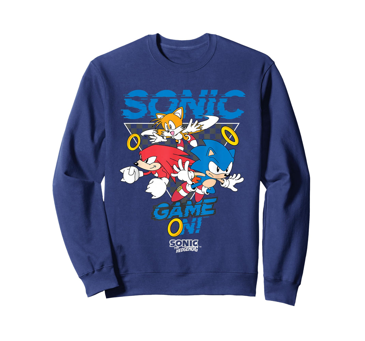 Sonic The Hedgehog Game On! Main Trio Retro Group Shot T-Shirt