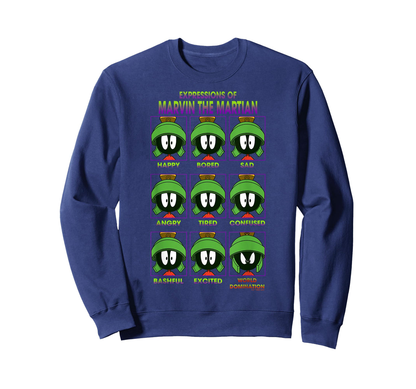 Looney Tunes Expressions of Marvin The Martian Poster T-Shirt Small