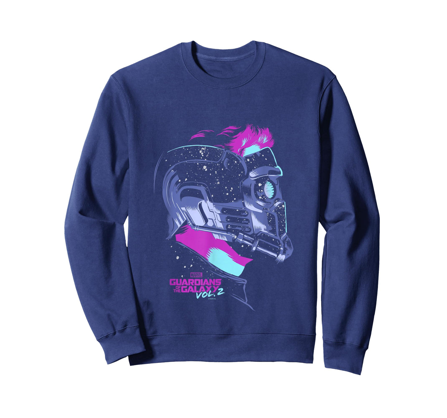 Marvel Guardians of The Galaxy Vol 2 Star-Lord Neon Profile T-Shirt