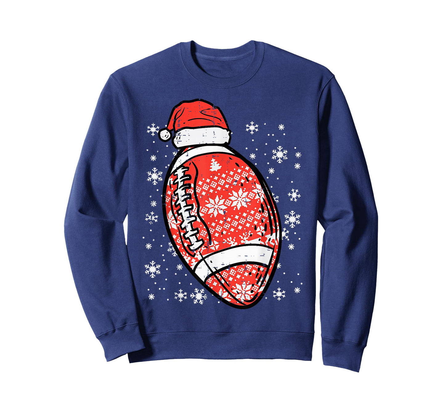 Christmas American Football Santa Xmas Sports Men Boys Kids T-Shirt