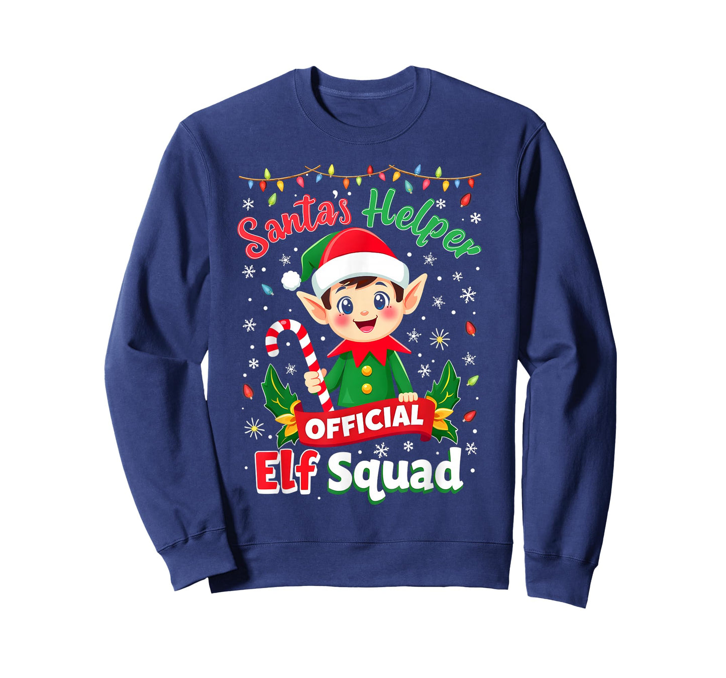 Elf Squad Santa's Holiday Helper Cute Elves Family Group T-Shirt