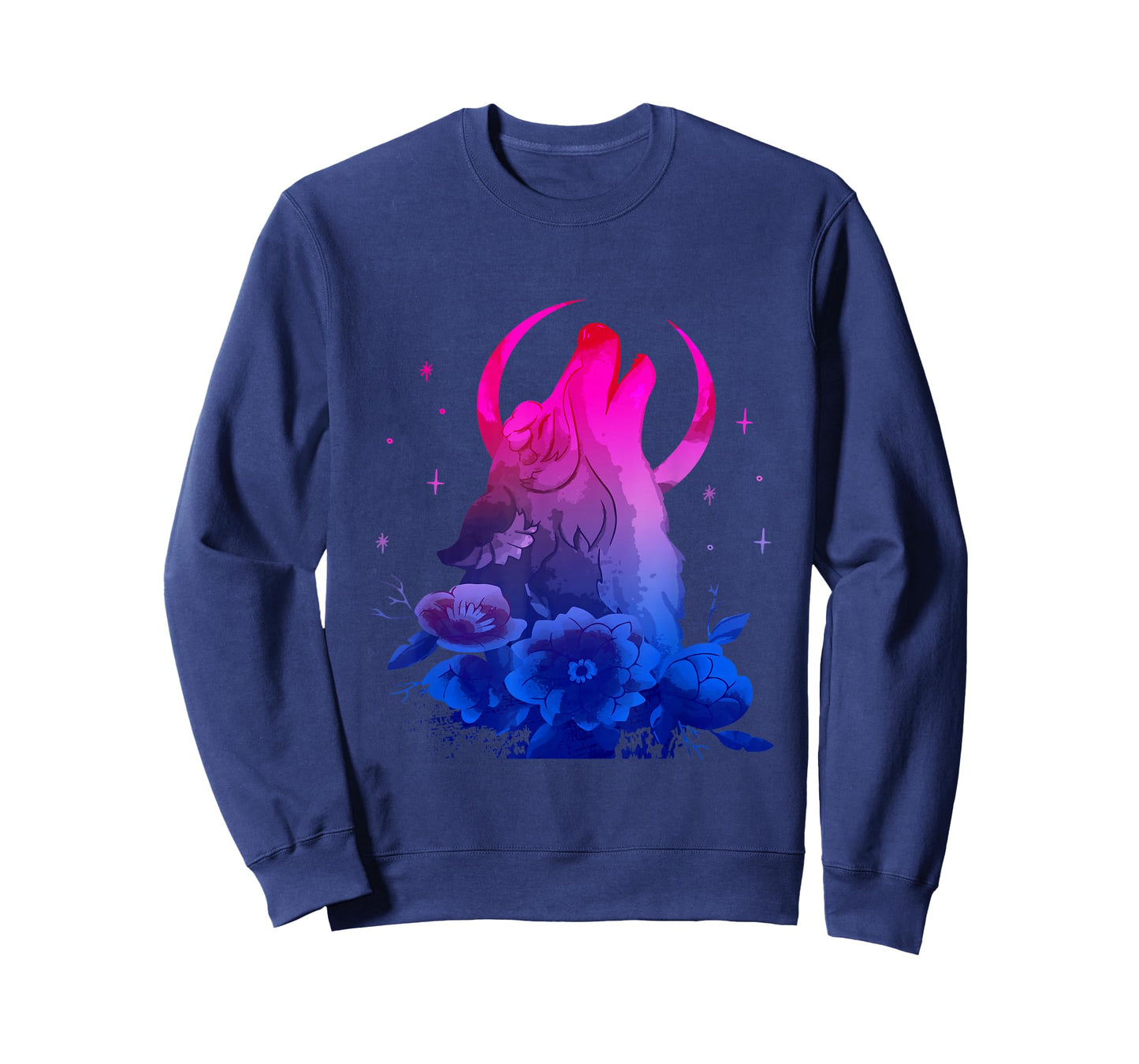 Bi Pride Bisexuality Bisexual Flag Howling Wolf Bisexual T-Shirt
