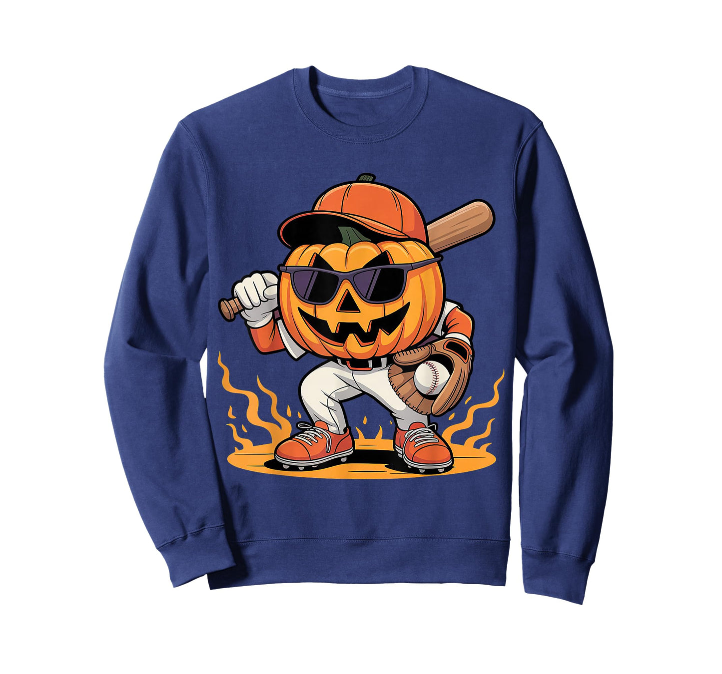 Spooky Baseball Halloween Costumes Mens Boys T-Shirt