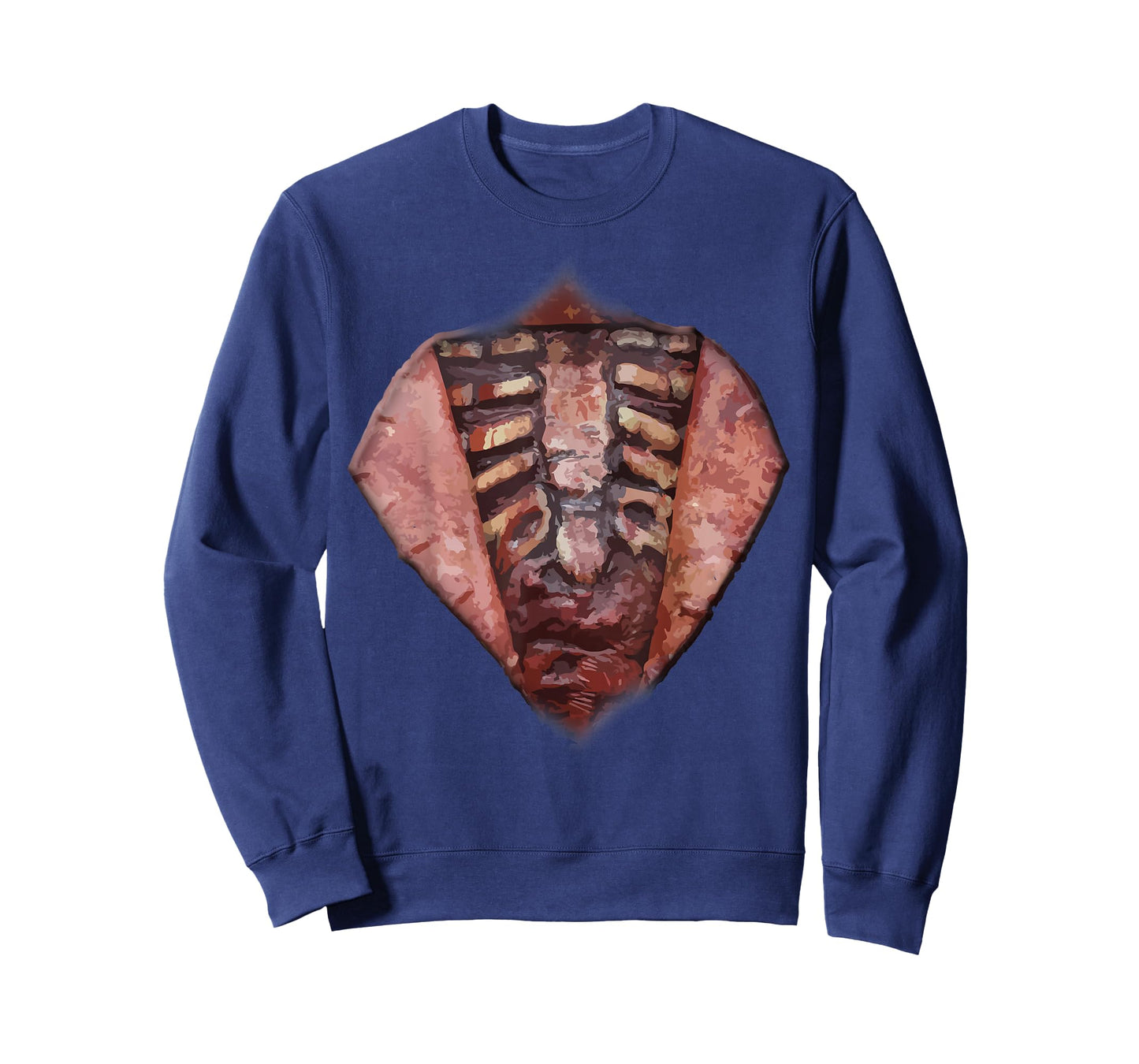 Halloween Zombie Open Chest Guts and Gore Costume T-Shirt