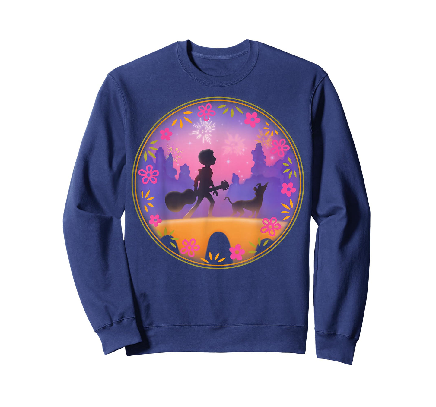Disney Pixar Coco Miguel Dante Bridge Fireworks T-Shirt T-Shirt