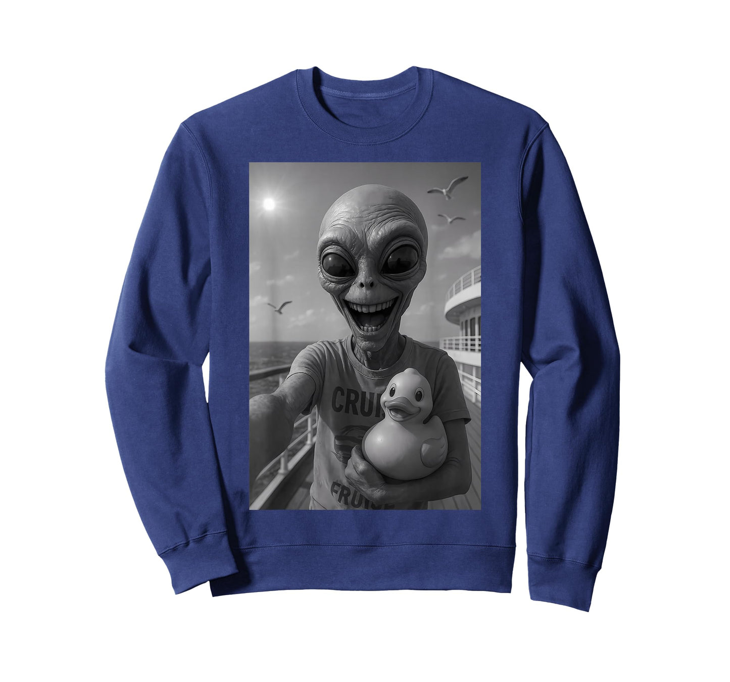 Alien Duck Cruise Holiday – Funny Alien Duck T-Shirt