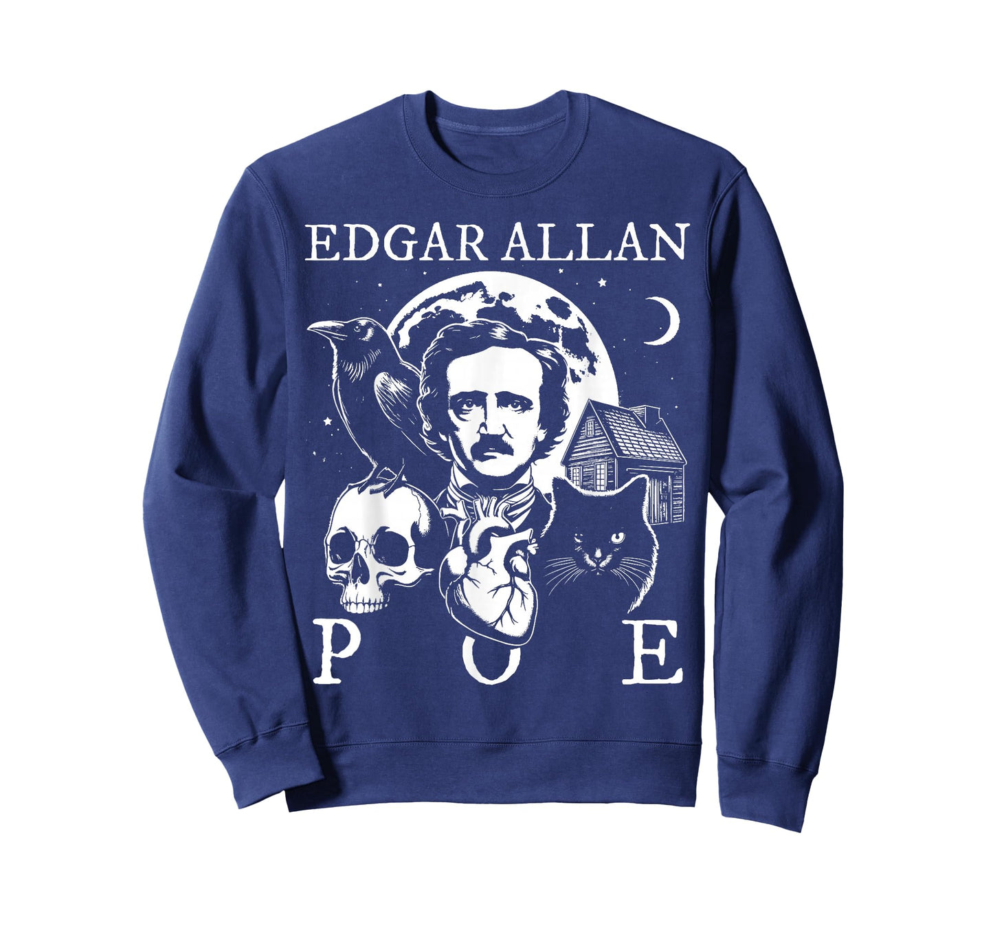Edgar Allan Poe Poems Quotes Raven Literature T-Shirt