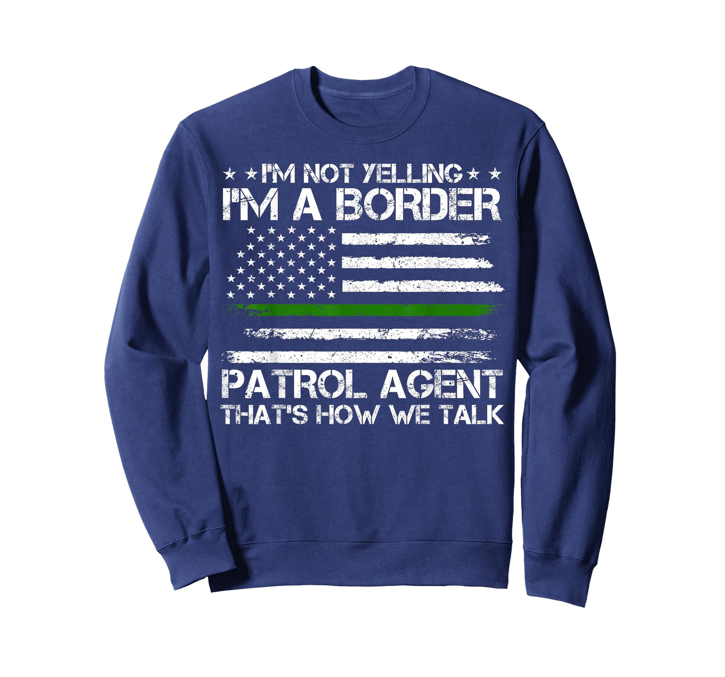 Border Patrol Agent, Green Line US Flag Border Patrol T-Shirt