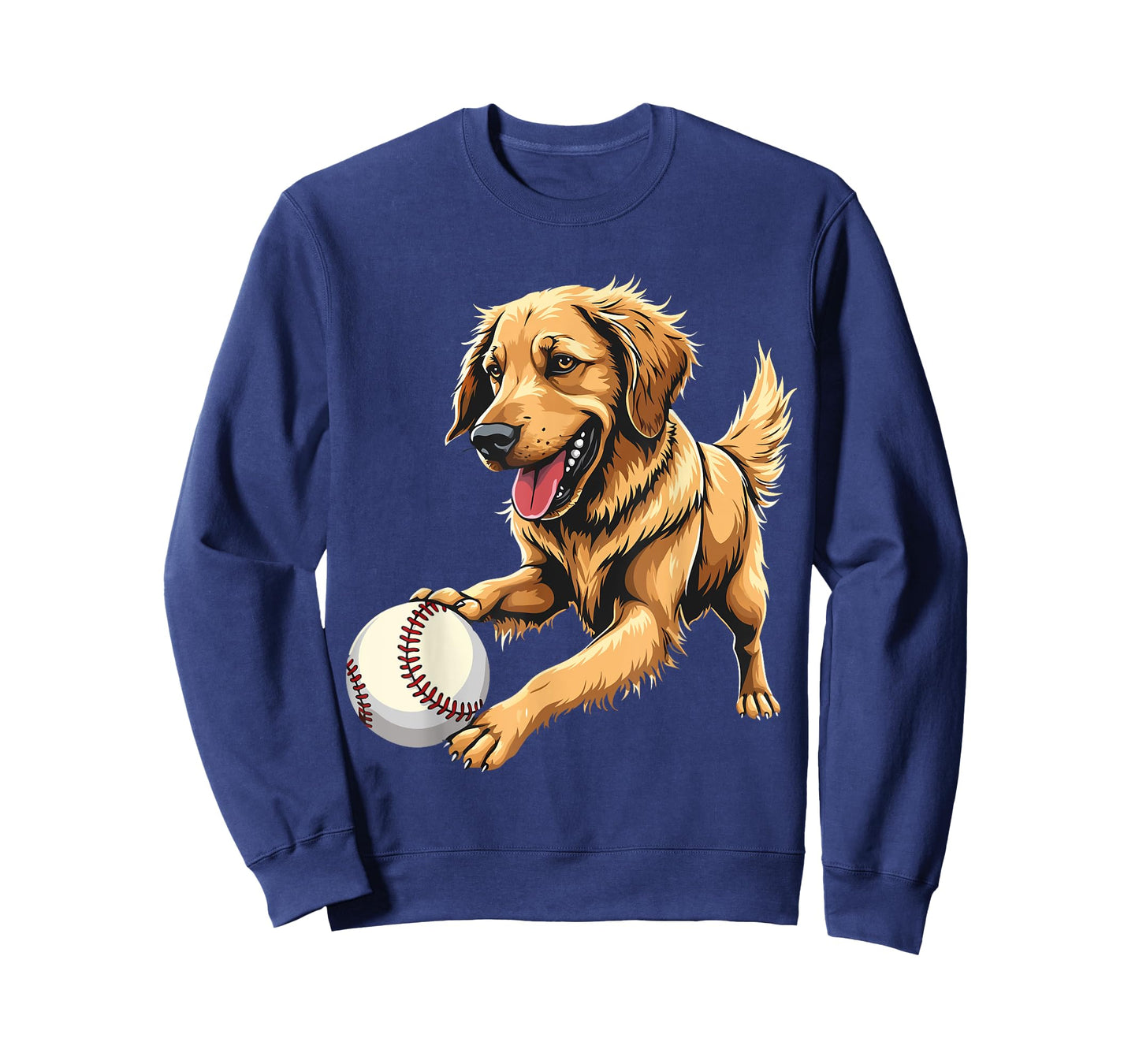 Funny Golden Retriever playing baseball Dog Owner Pet Lovers T-Shirt
