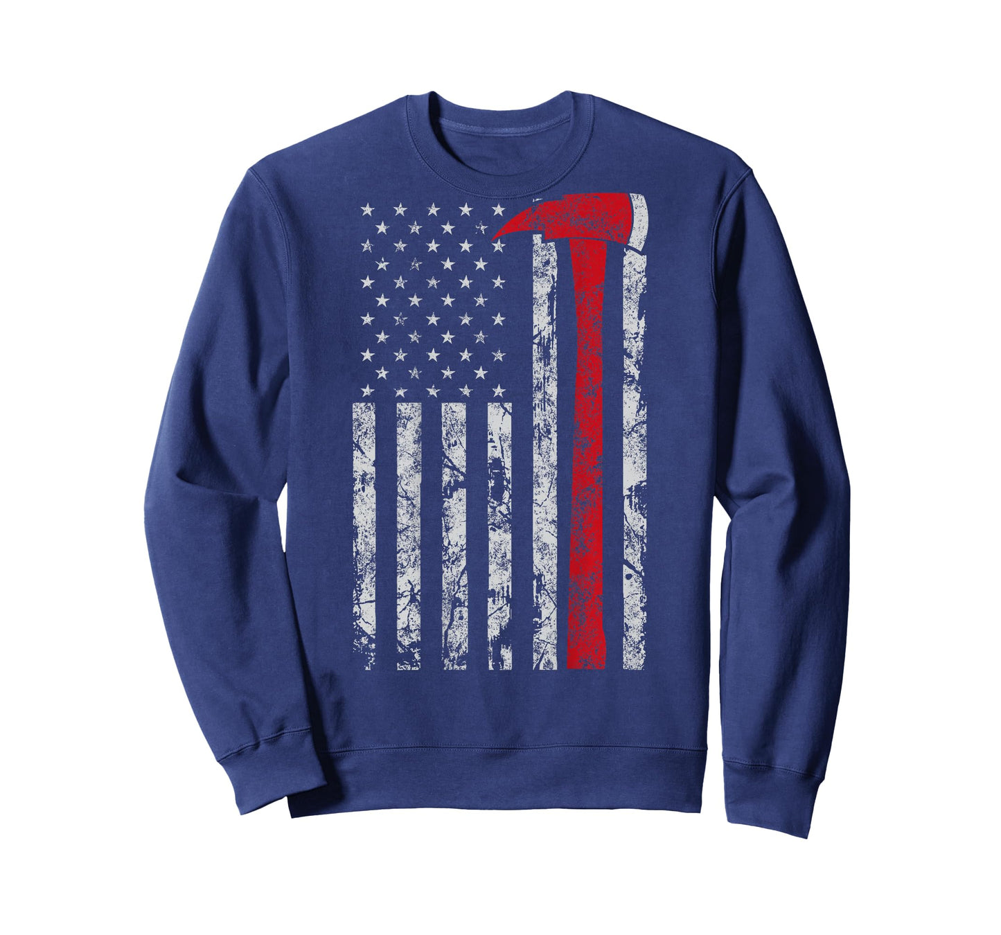 Thin red line Axe American Flag Patriot Firefighter Gift T-Shirt