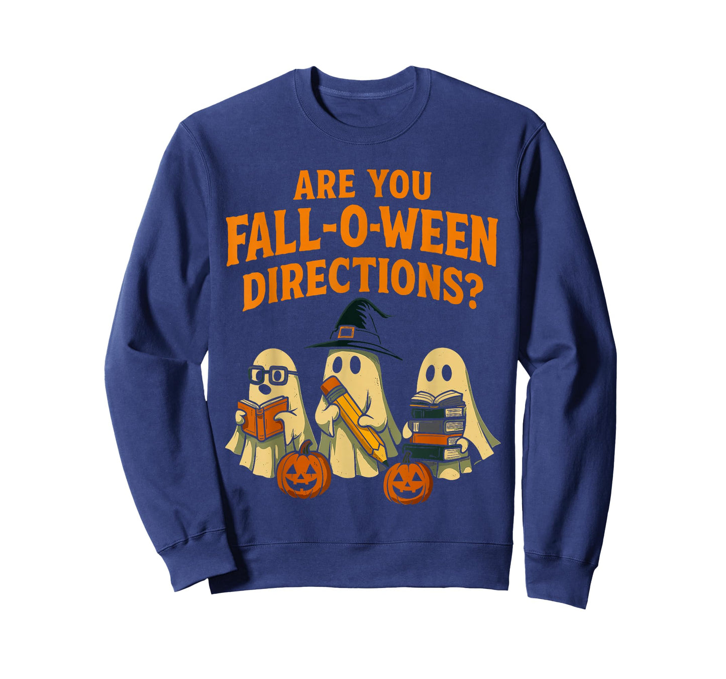 Halloween Ghost Teacher Shirt are You Fall O Ween Directions T-Shirt