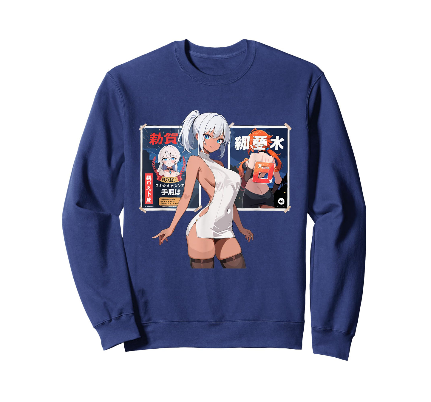 Sexy Waifu Anime Girl Dress Japanese Art Style T-Shirt