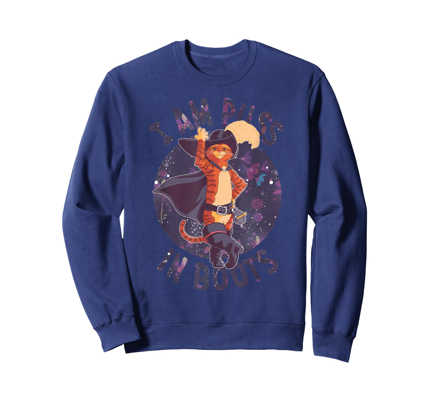 DreamWorks Puss in Boots: The Last Wish Celestial Puss Logo T-Shirt Small
