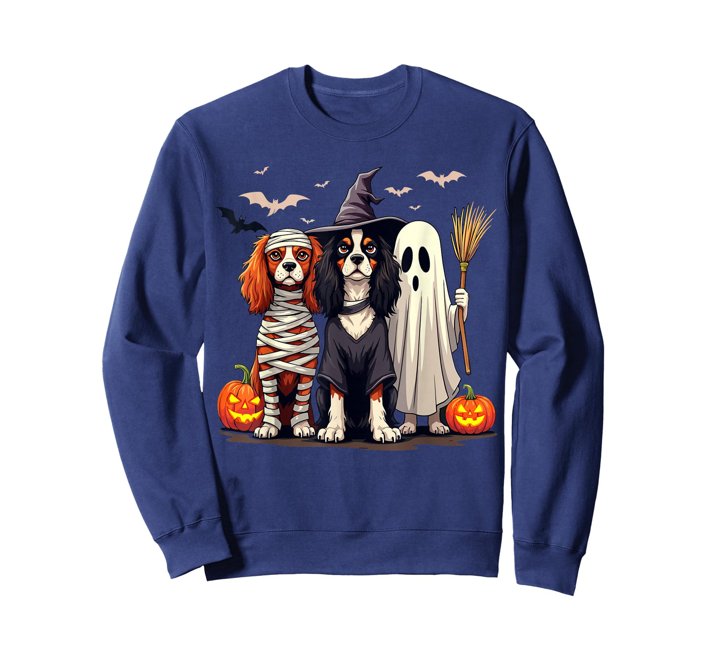 Cavalier King Charles Spaniel Halloween Costume Mum Witch T-Shirt
