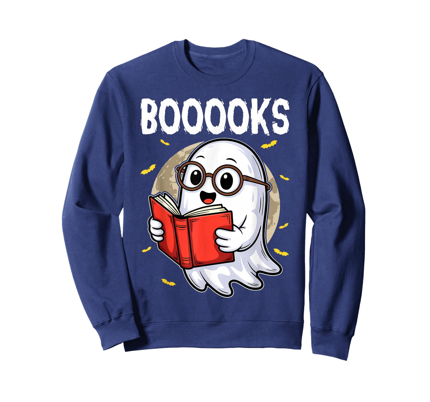 Booooks Ghost Funny Halloween Teacher Book Library Reading T-Shirt