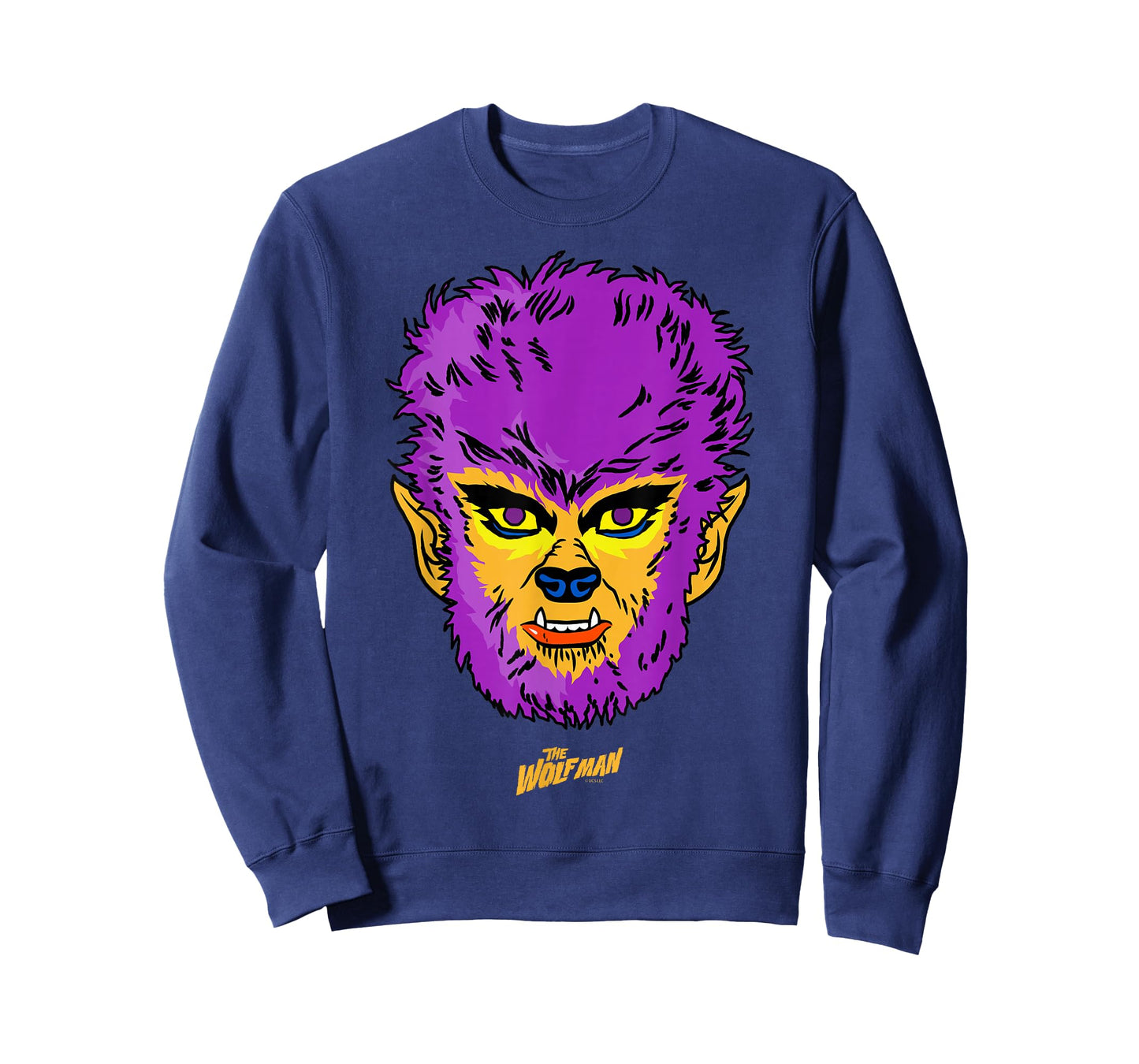 Universal Monsters Wolfman Retro Big Face T-Shirt