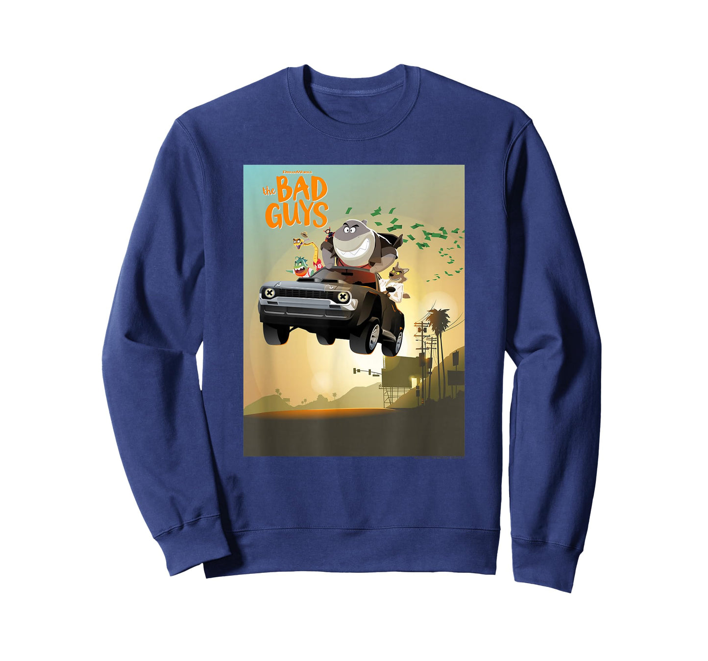 The Bad Guys Group Getaway Car Poster T-Shirt