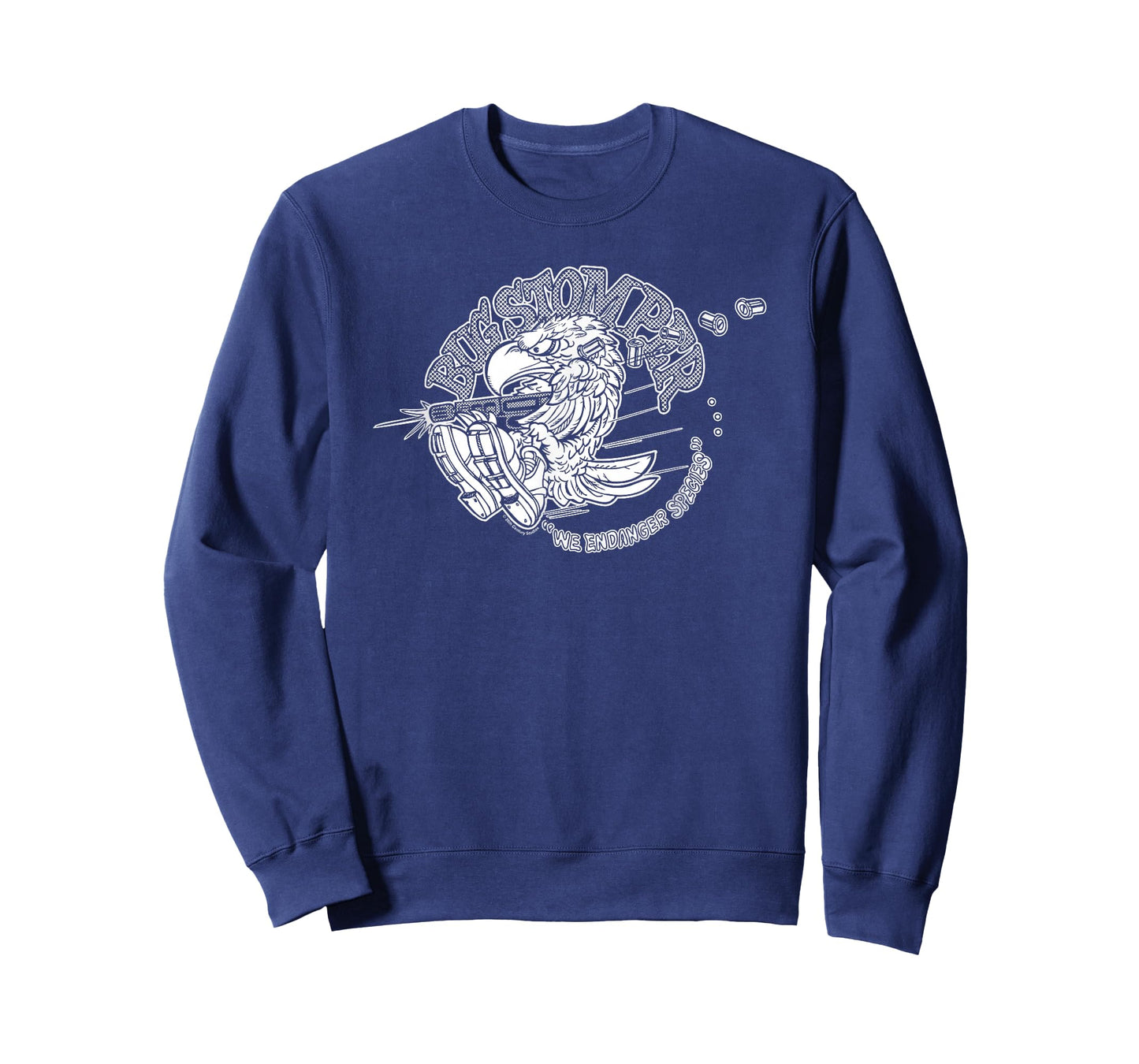 Aliens Bug Stomper We Endanger Species Big Chest Text Logo T-Shirt