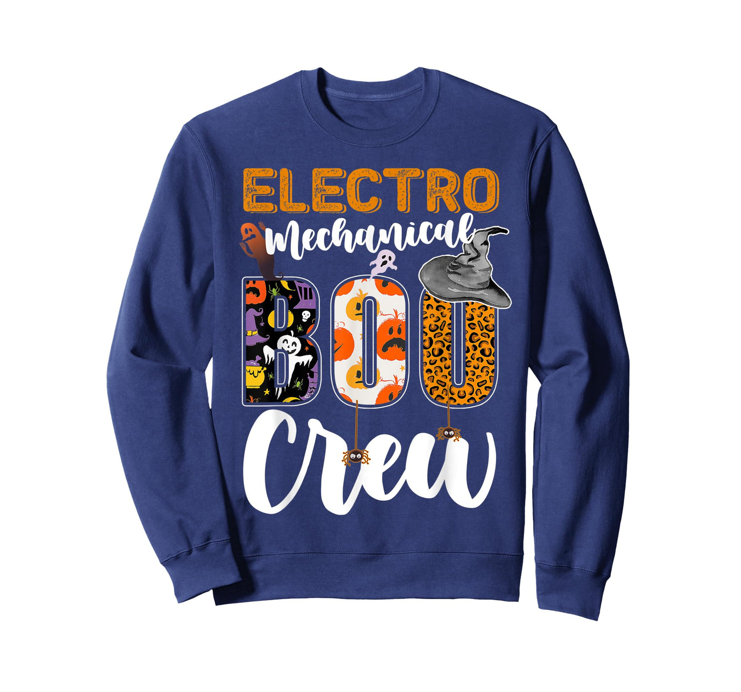 Electro-mechanical Boo Crew Halloween Matching Tech T-Shirt
