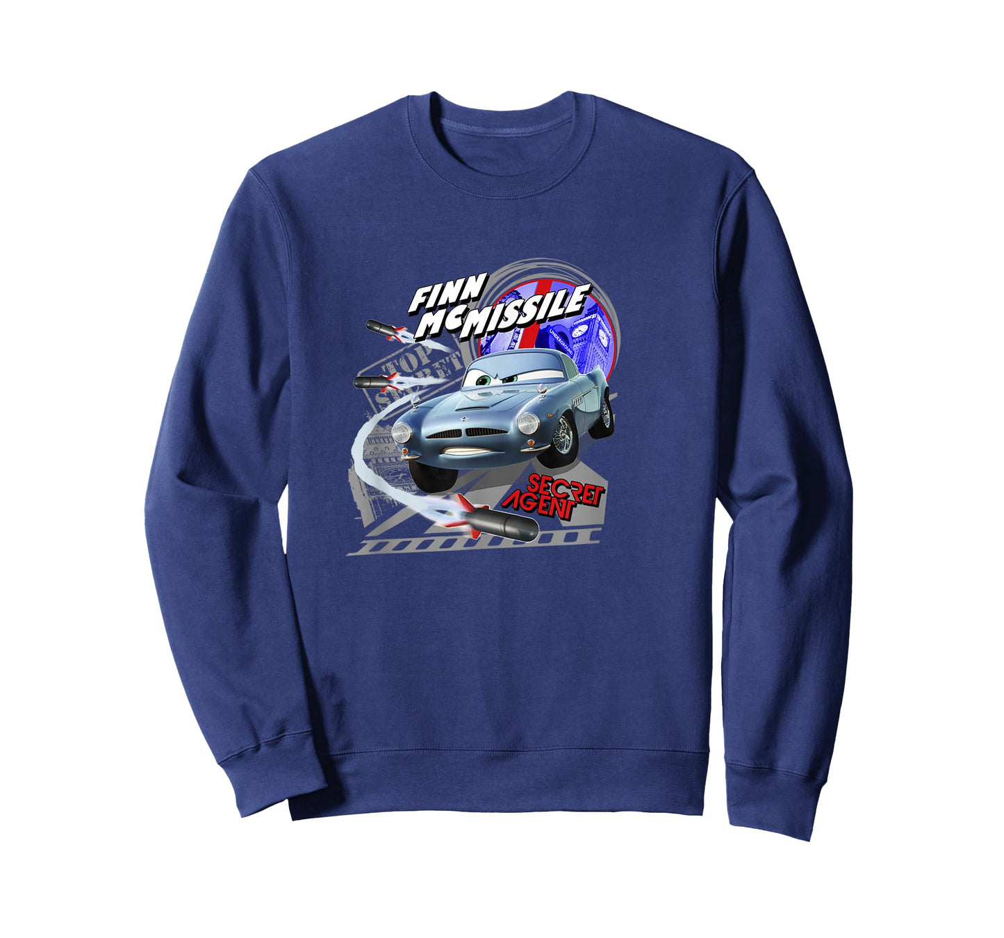 Disney Pixar Cars 2 Finn McMissile Secret Agent Poster T-Shirt