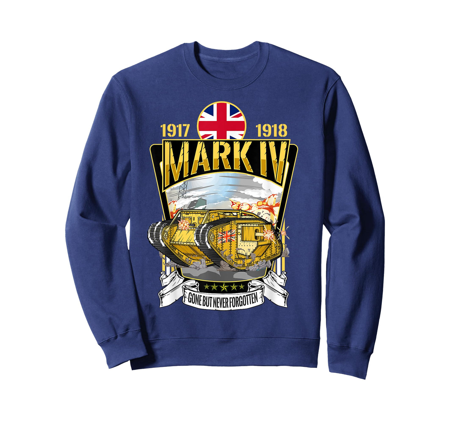Vintage World War 1 British Tank Mark IV Male WW1 gift T-Shirt