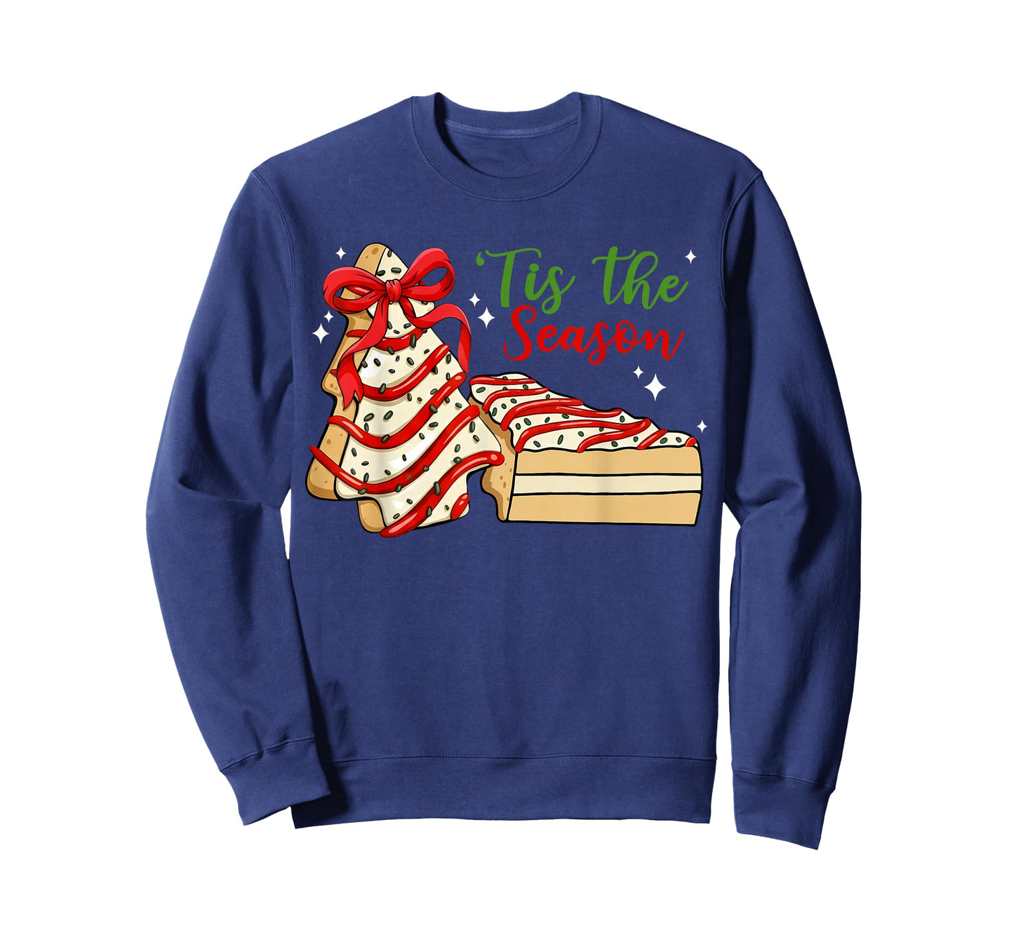 Retro Tis The Season Christmas Tree Cakes Coquette Cookie T-Shirt