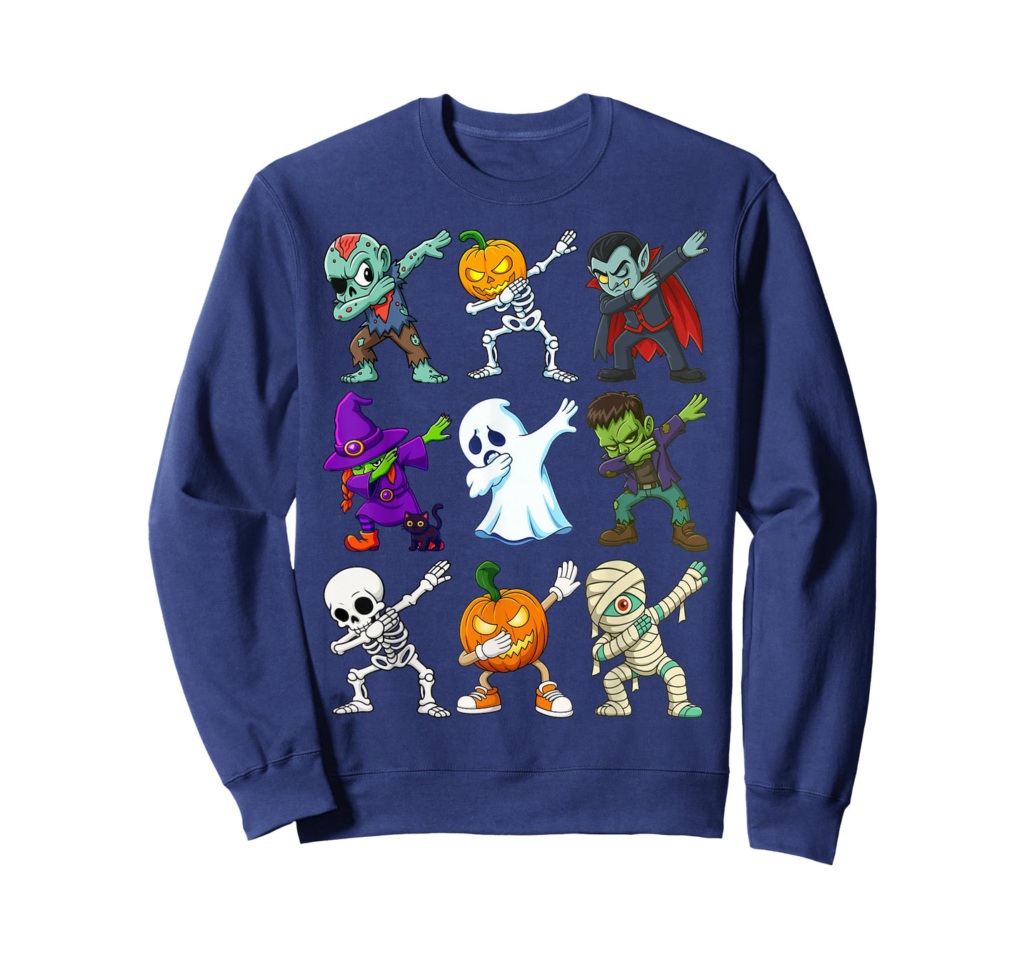 Dabbing Halloween Boys Skeleton Zombie Scary Pumpkin Mummy T-Shirt