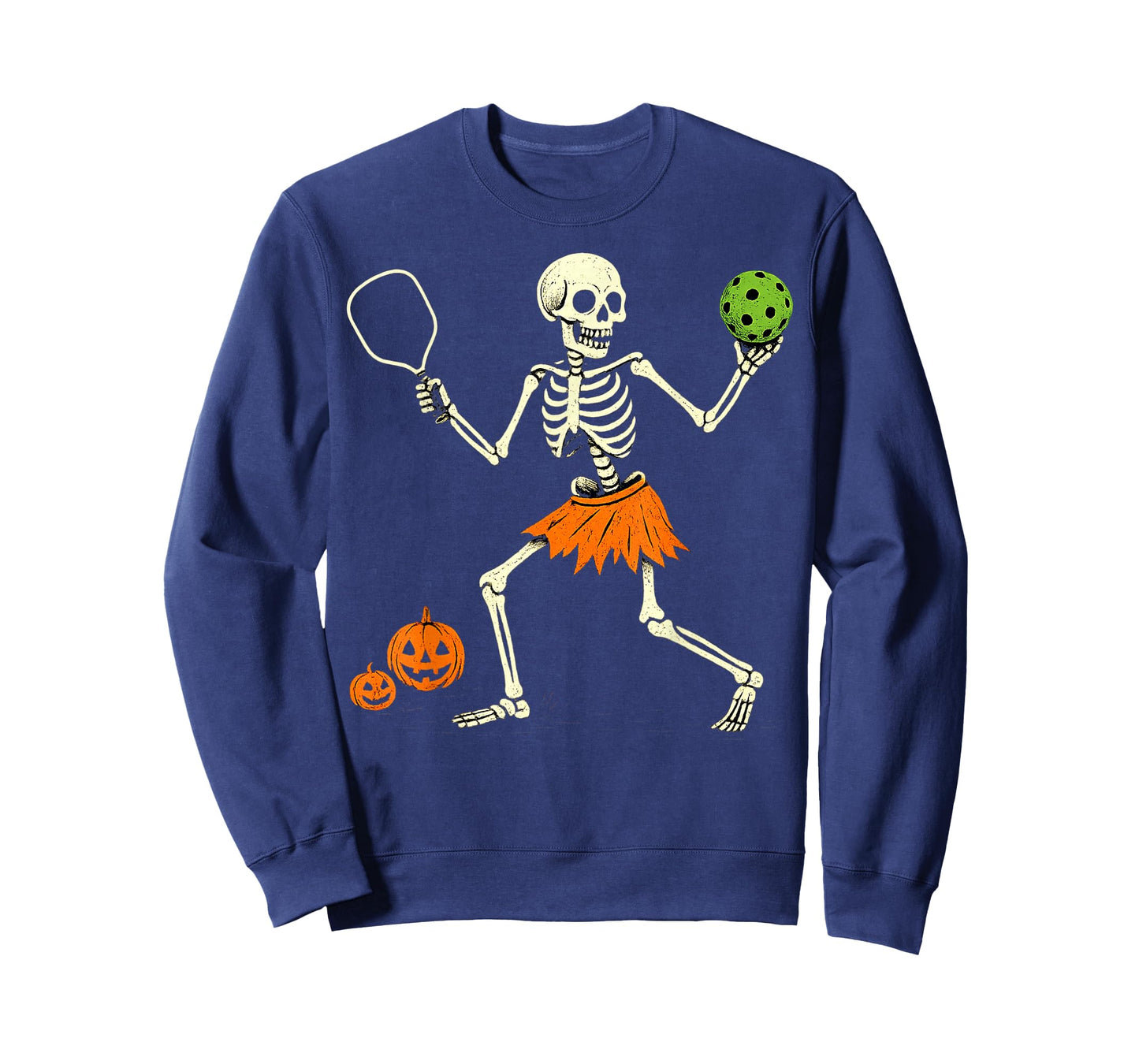Spooky Pickleball Halloween Skeleton Costume Women T-Shirt