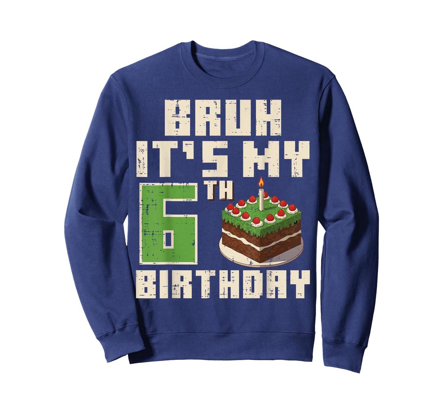 6th Birthday Pixel Gamer 6 Year Old Gaming Bday Boys Kids T-Shirt