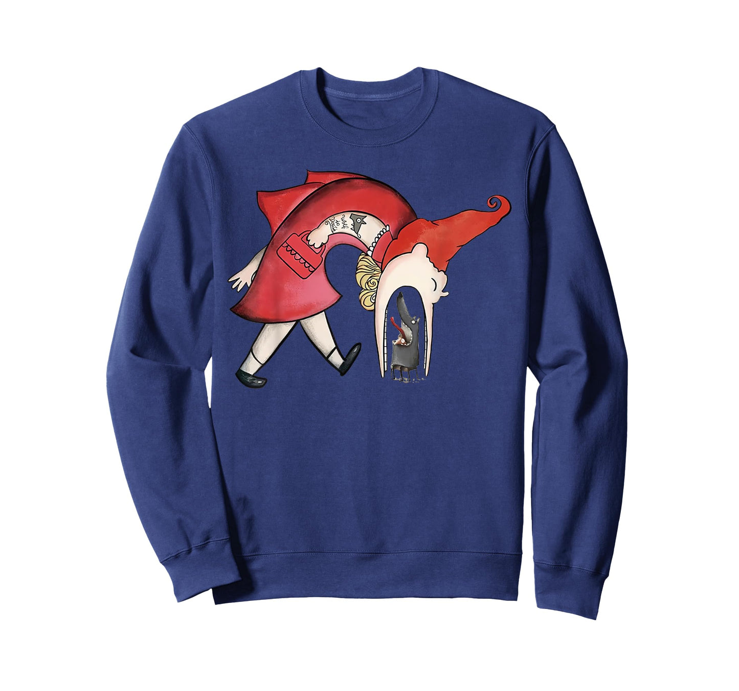 Soulisfree Avengers Little Red Riding Hood Eating Wolf T-Shirt