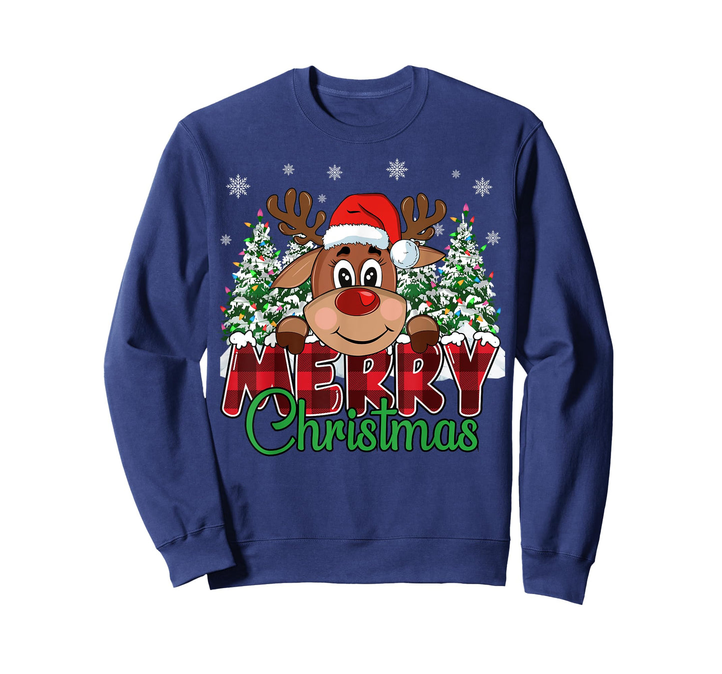 Funny Reindeer Xmas Family Merry Christmas T-Shirt
