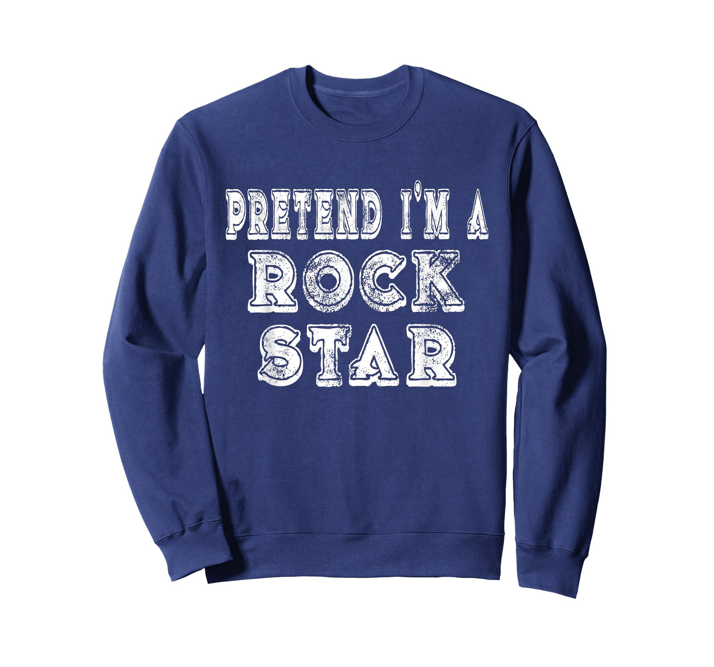 Lazy Pretend I'm A Rock Star Easy Funny Halloween Costume T-Shirt