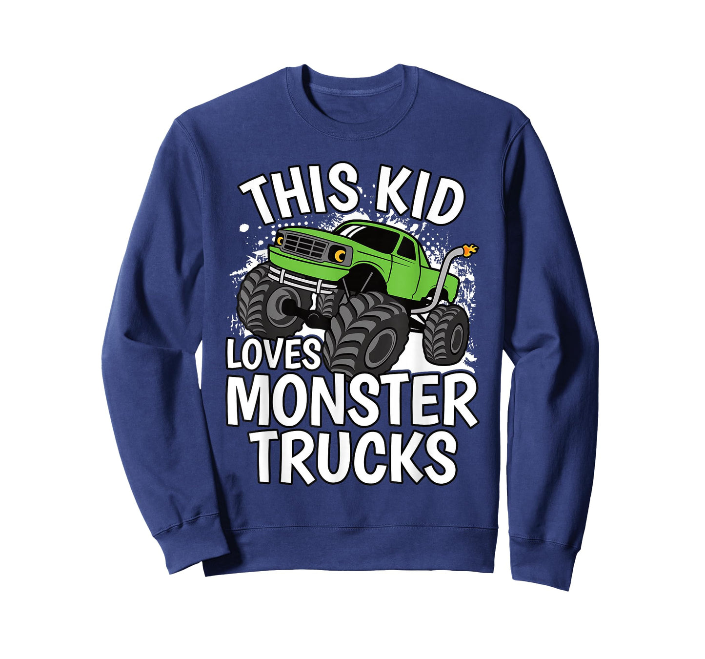 This Kid Loves Monster Trucks Funny Boys Girls Kids T-Shirt