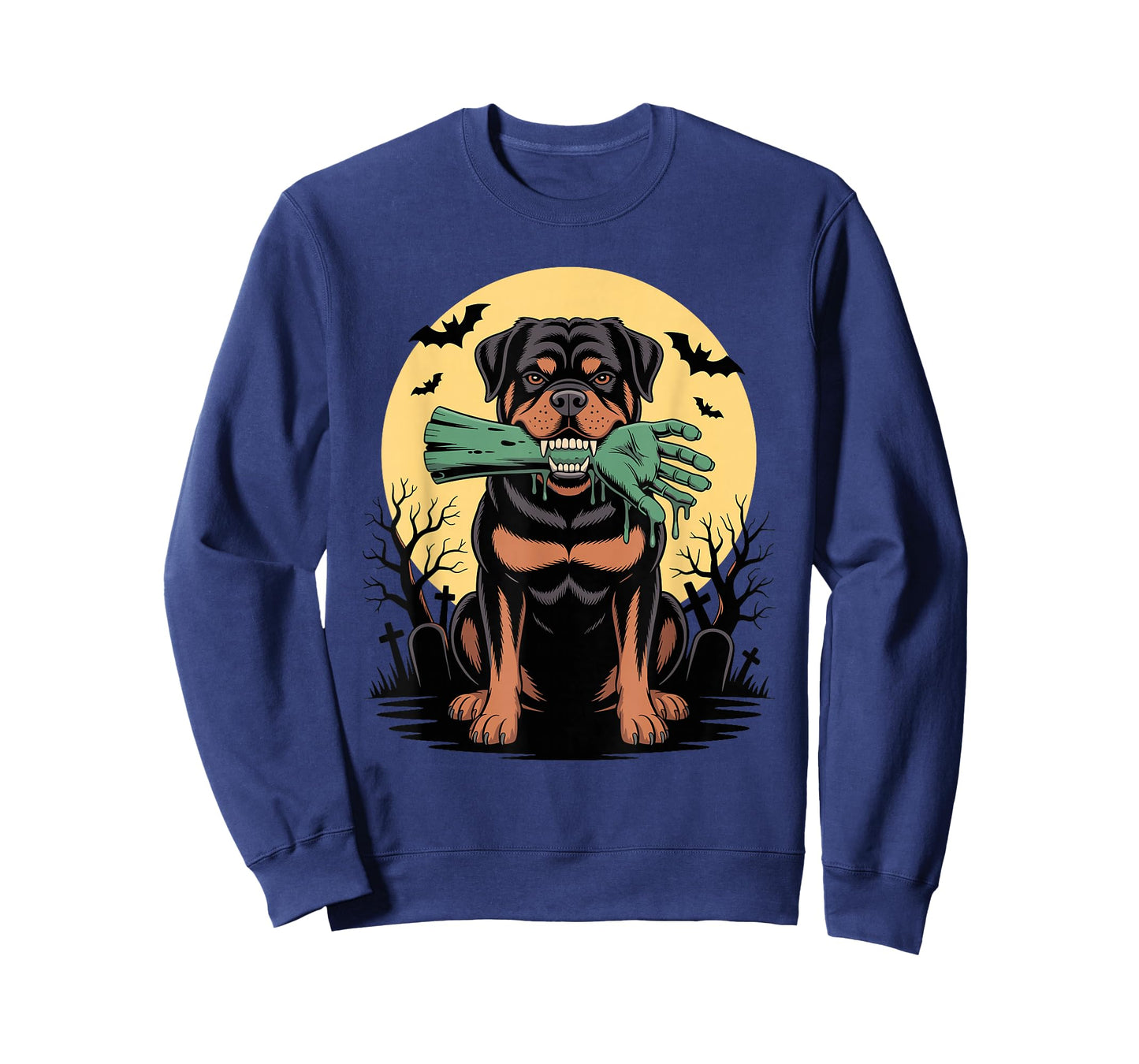 Halloween Moon Zombie Rottweiler Rottweilers Rot Dog Rottie T-Shirt