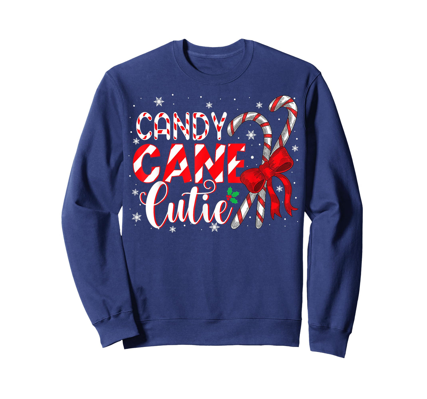Funny Christmas Candy Cane Cutie Girls Xmas Pajama T-Shirt